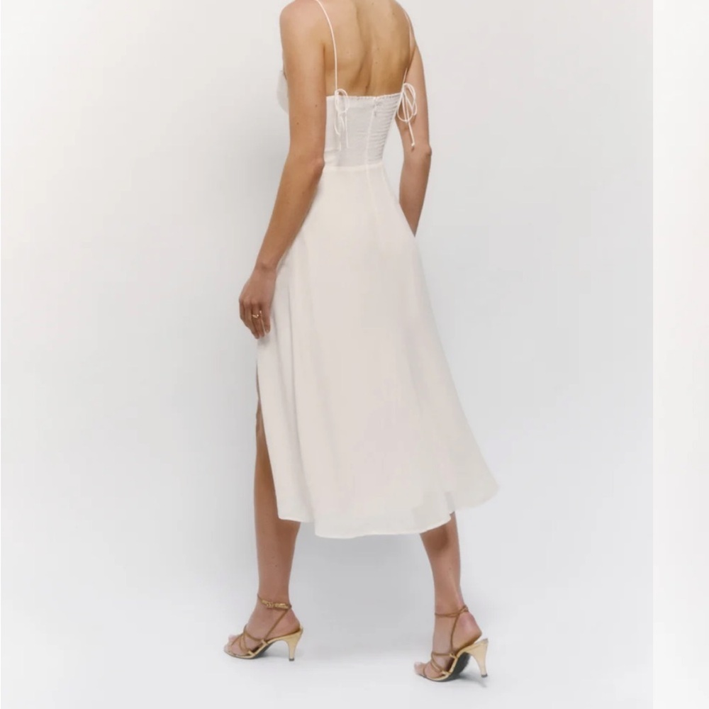 Reformation Juliette Dress Ivory color